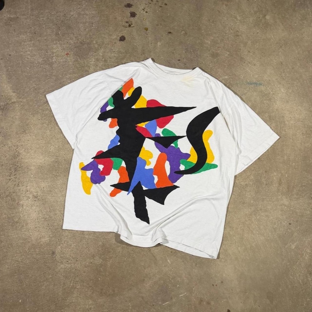 Vintage 90s single stitch obscure abstract art graphic soft tee